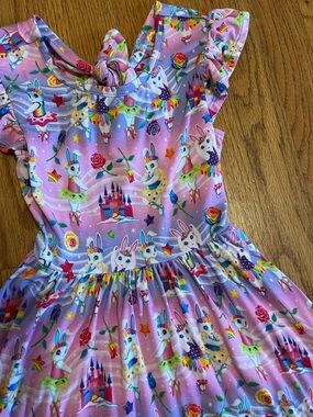 Rare like new Lisa Frank Ballerina Bunnies Posh Peanut Twirl Dress girls 7/8